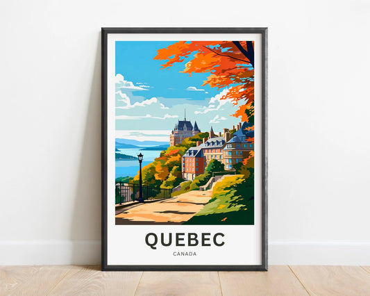 Quebec Travel Poster