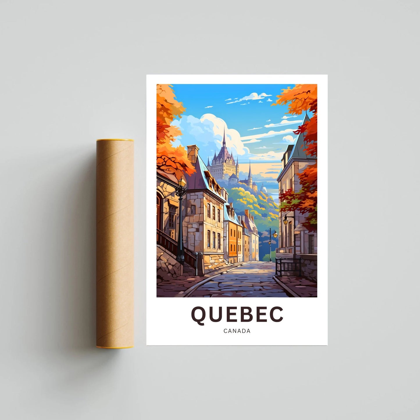 Quebec Travel Poster