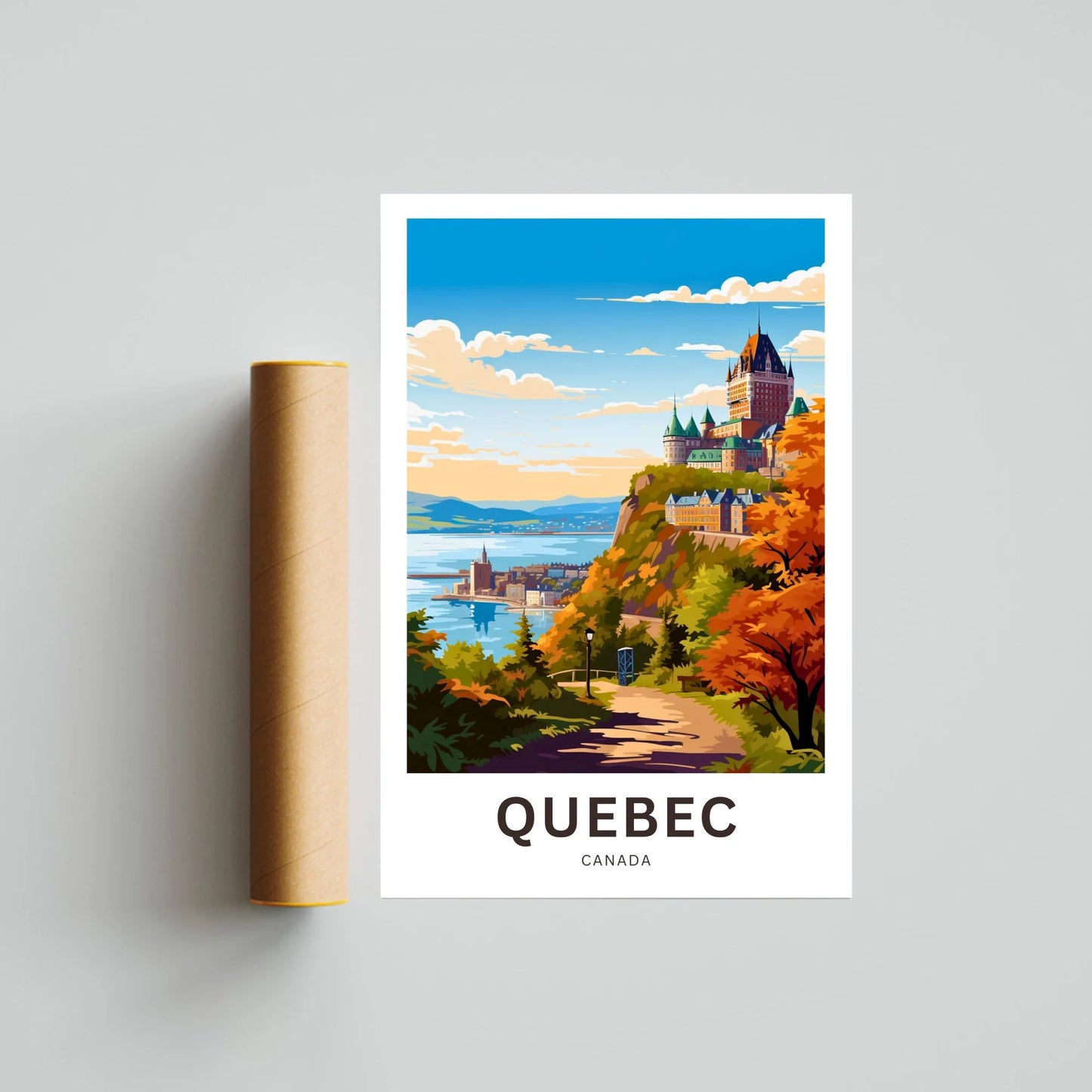 Quebec Travel Poster