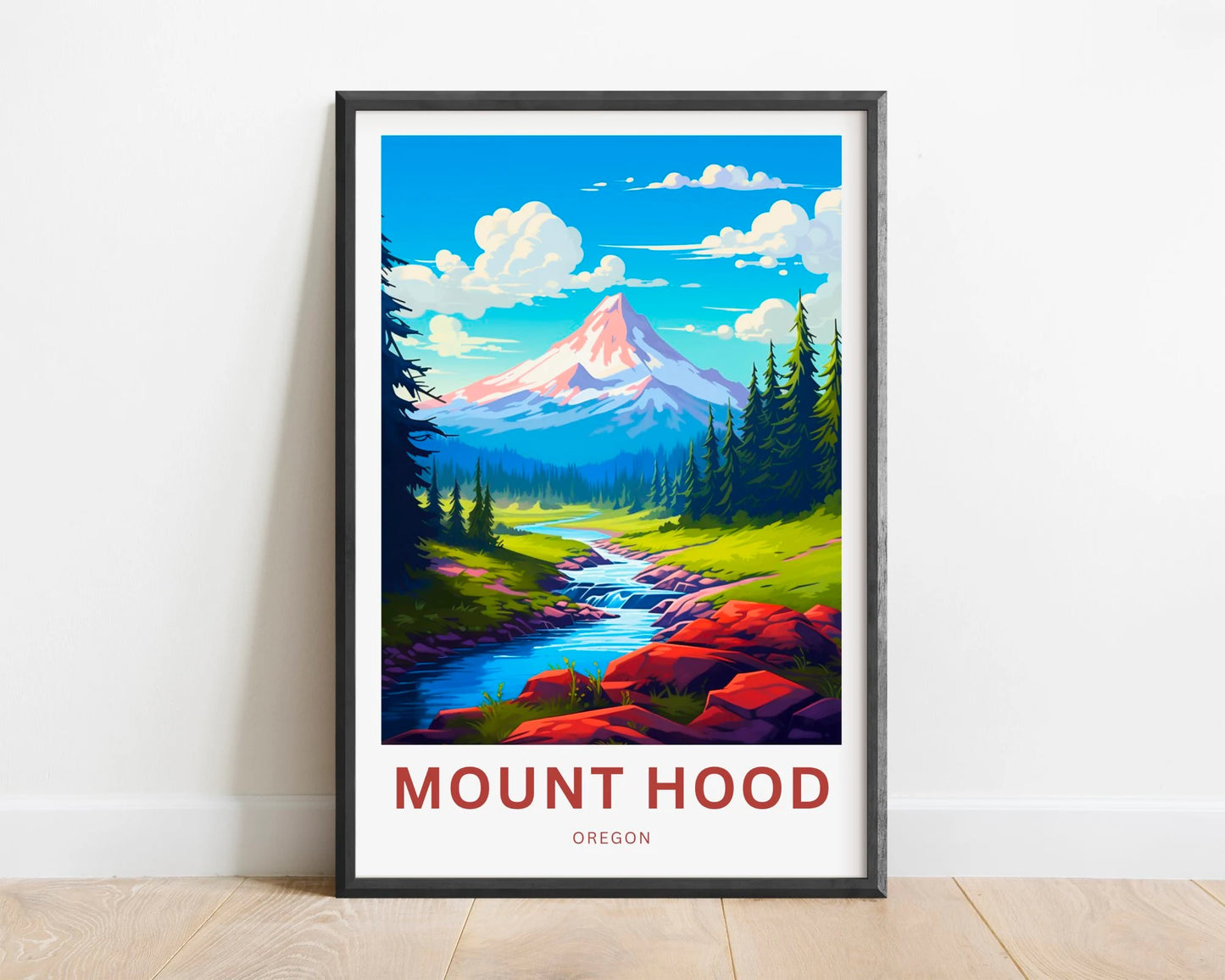 Mount Hood Travel Poster