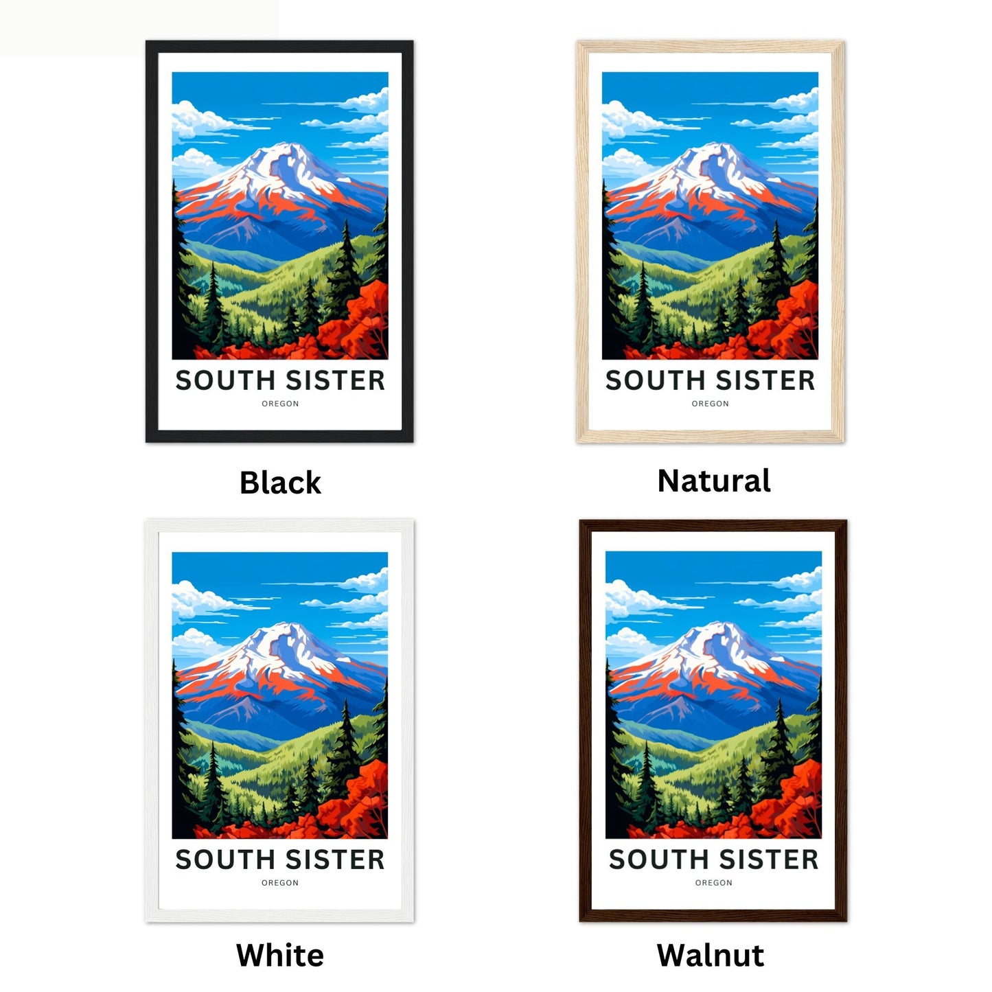 South Sister Travel Poster