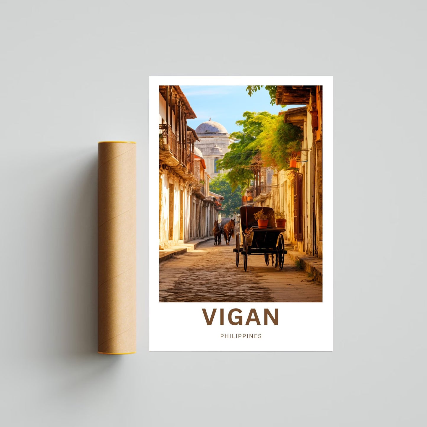 Vigan Travel Poster