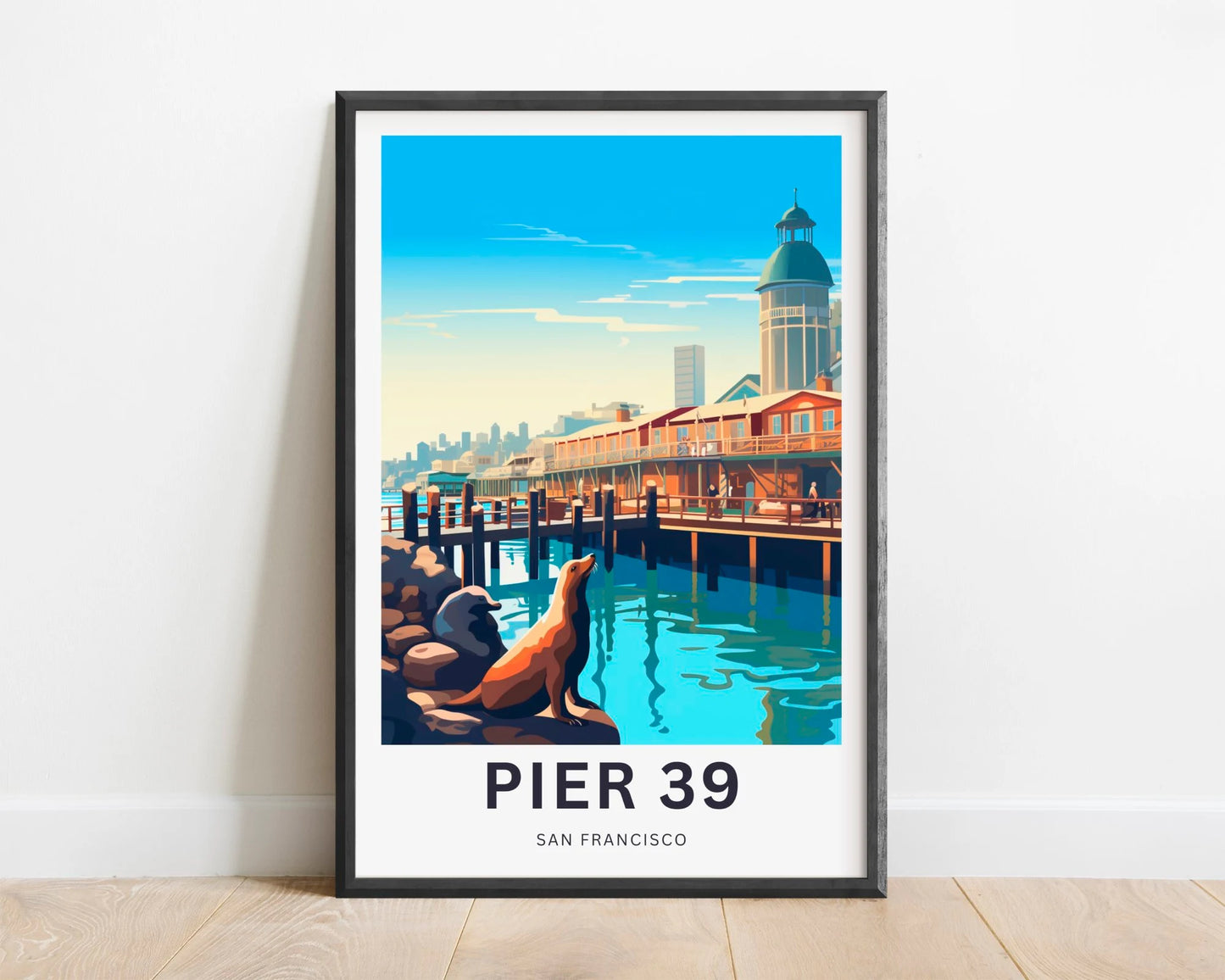 Pier 39 Travel Poster