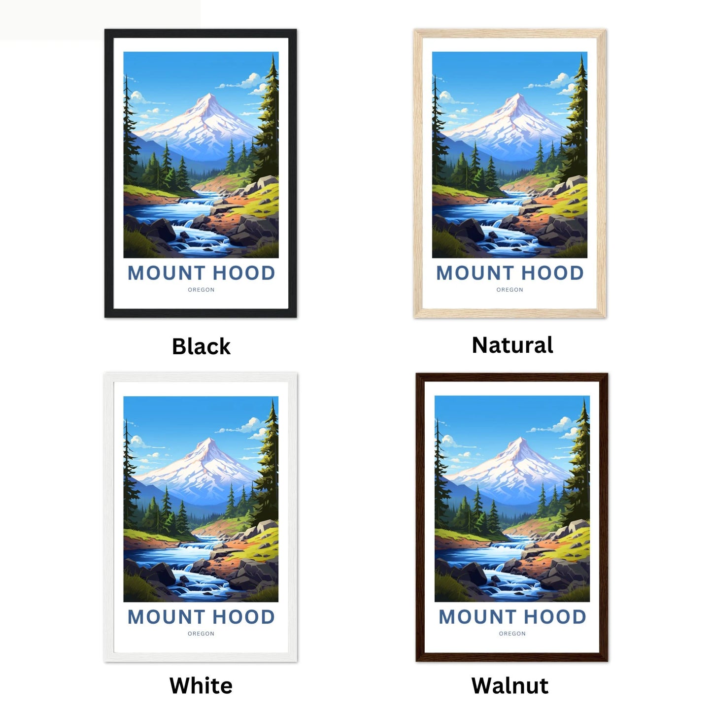 Mount Hood Travel Poster