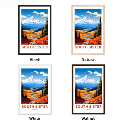 South Sister Travel Poster