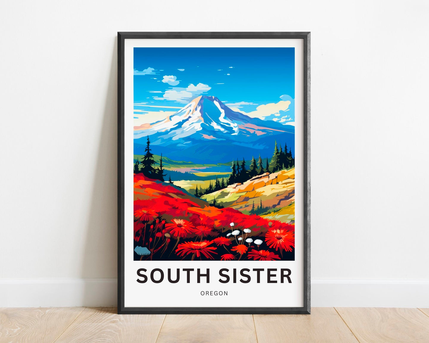 South Sister Travel Poster