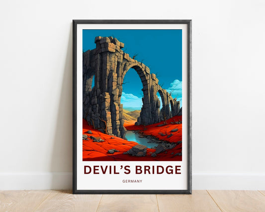 Devils Bridge Travel Poster