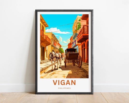 Vigan Travel Poster