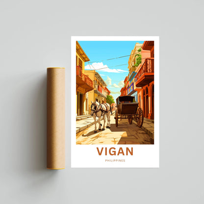 Vigan Travel Poster