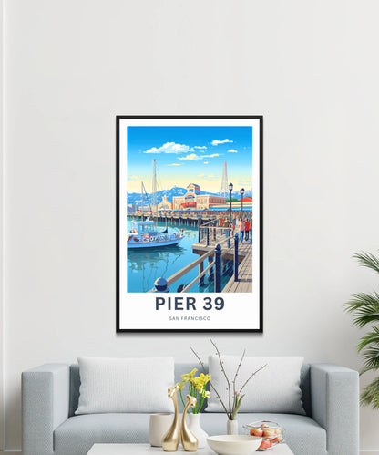 Pier 39 Travel Poster