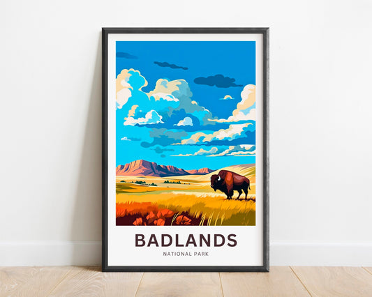 Badlands Travel Poster