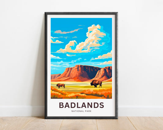 Badlands Travel Poster