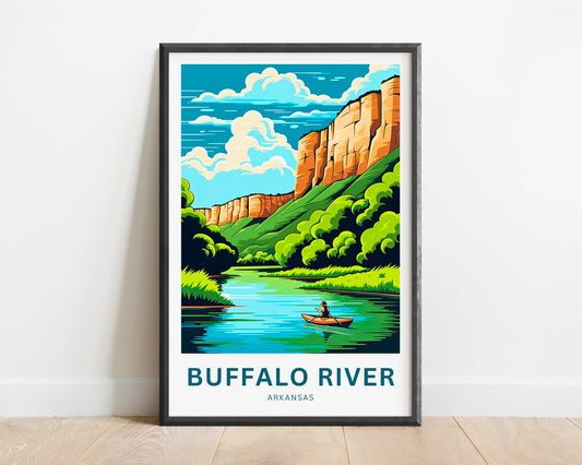 Buffalo River Travel Poster