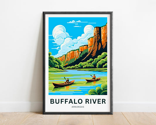 Buffalo River Travel Poster