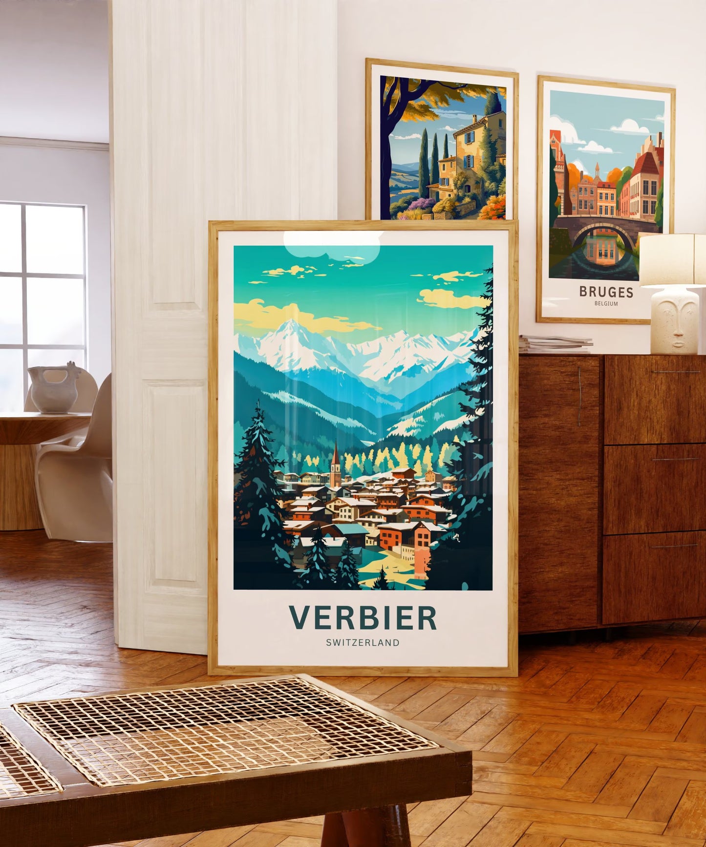 Verbier Travel Poster