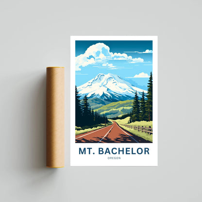 Mount Bachelor Travel Poster