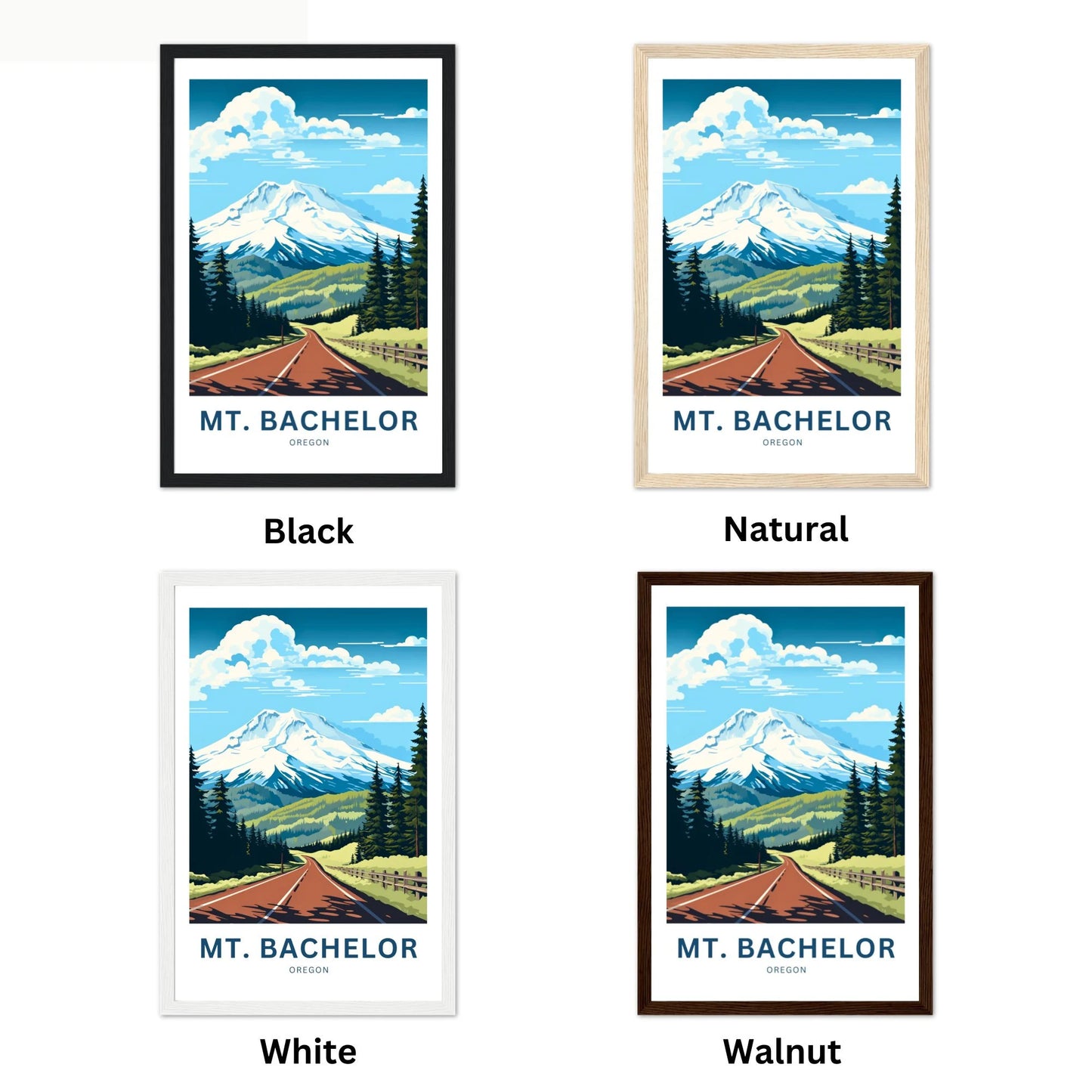 Mount Bachelor Travel Poster