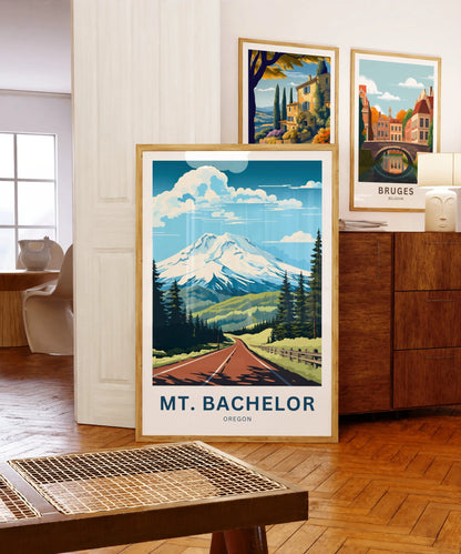 Mount Bachelor Travel Poster