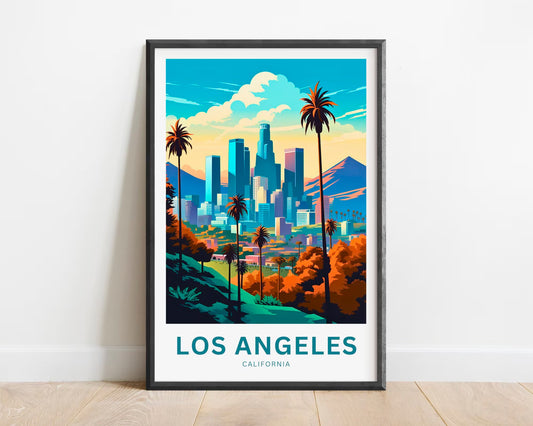 Los Angeles Travel Poster