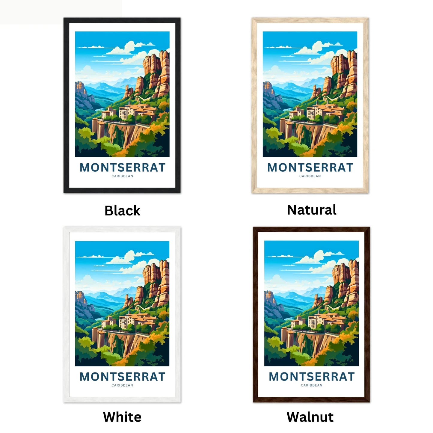 Montserrat Travel Poster