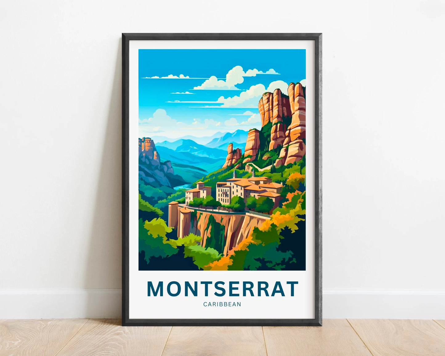 Montserrat Travel Poster