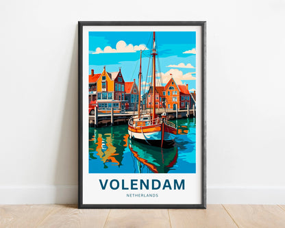 Volendam Travel Poster