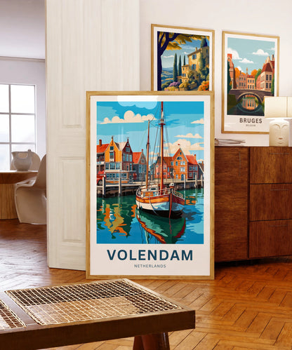 Volendam Travel Poster