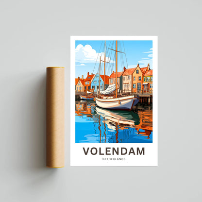 Volendam Travel Poster