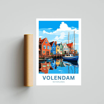 Volendam Travel Poster