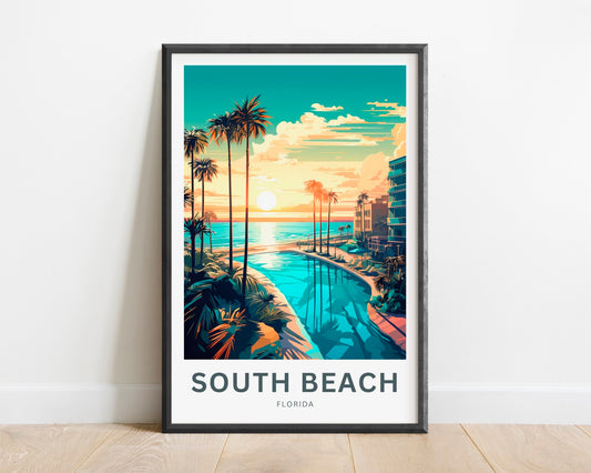 South Beach Travel Poster