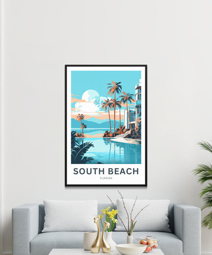 South Beach Travel Poster