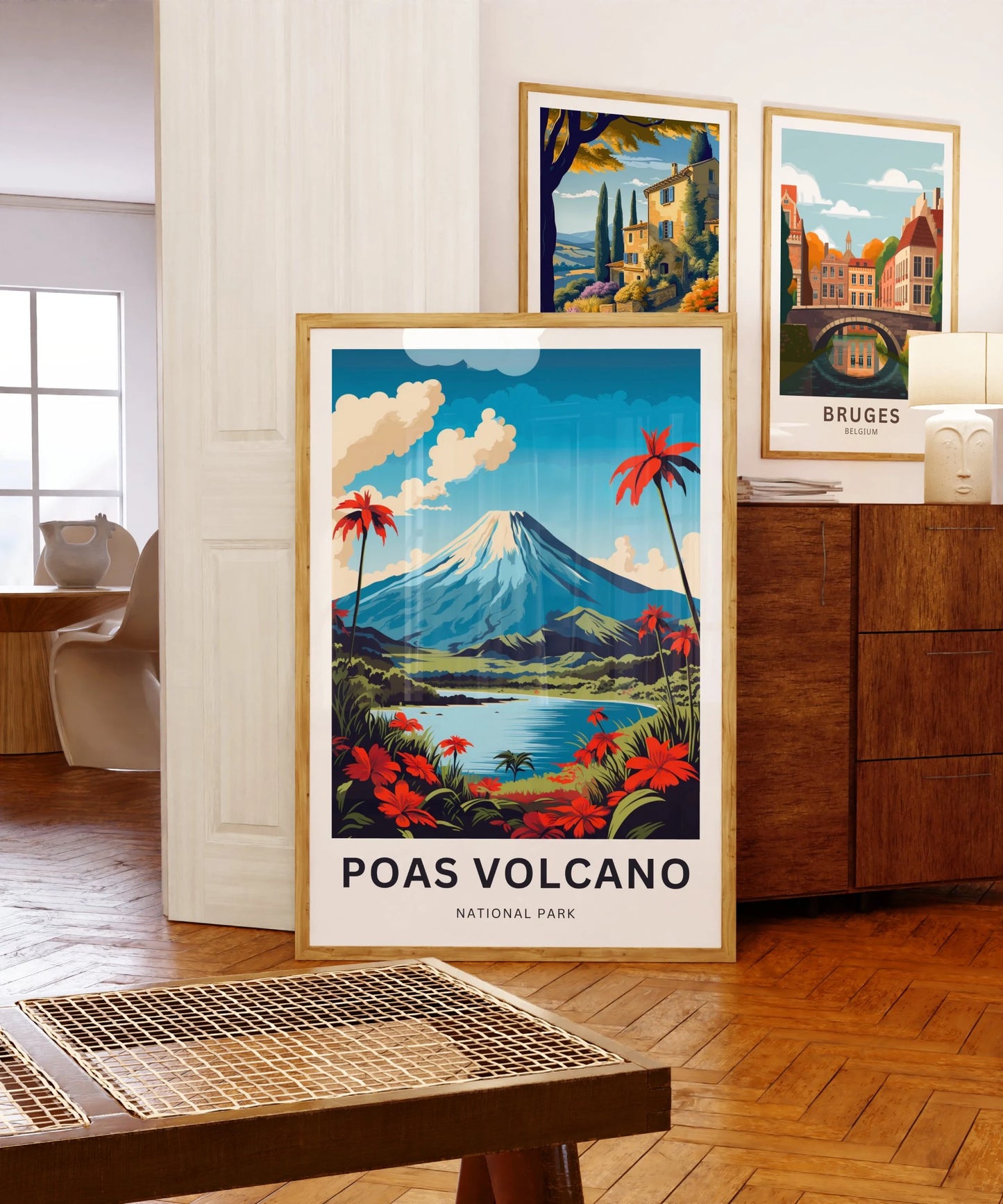 Poas Volcano Travel Poster