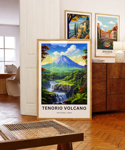 Tenorio Volcano Travel Poster