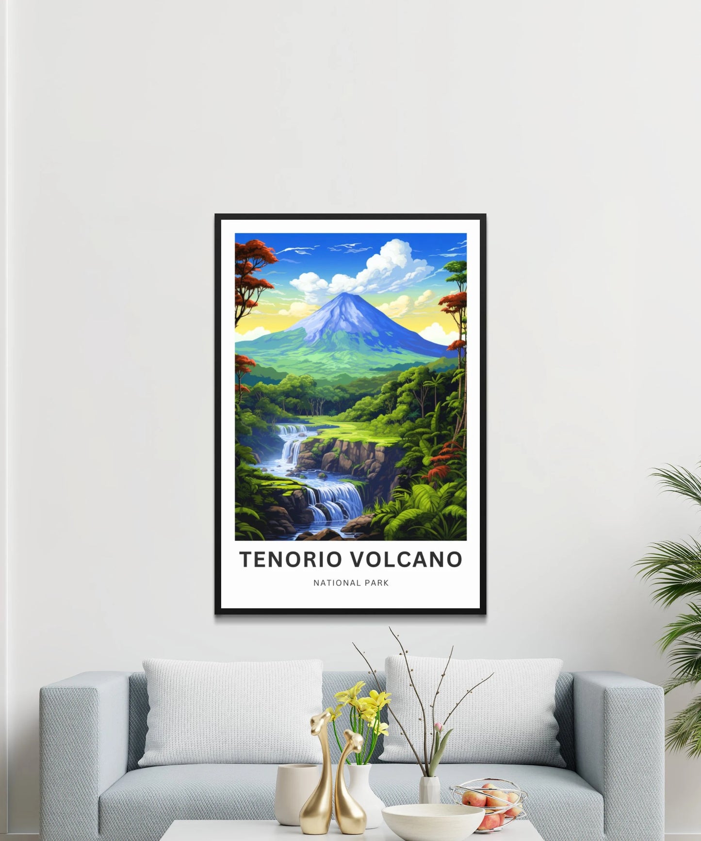 Tenorio Volcano Travel Poster