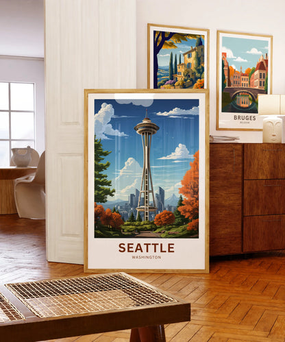 Seattle Travel Poster