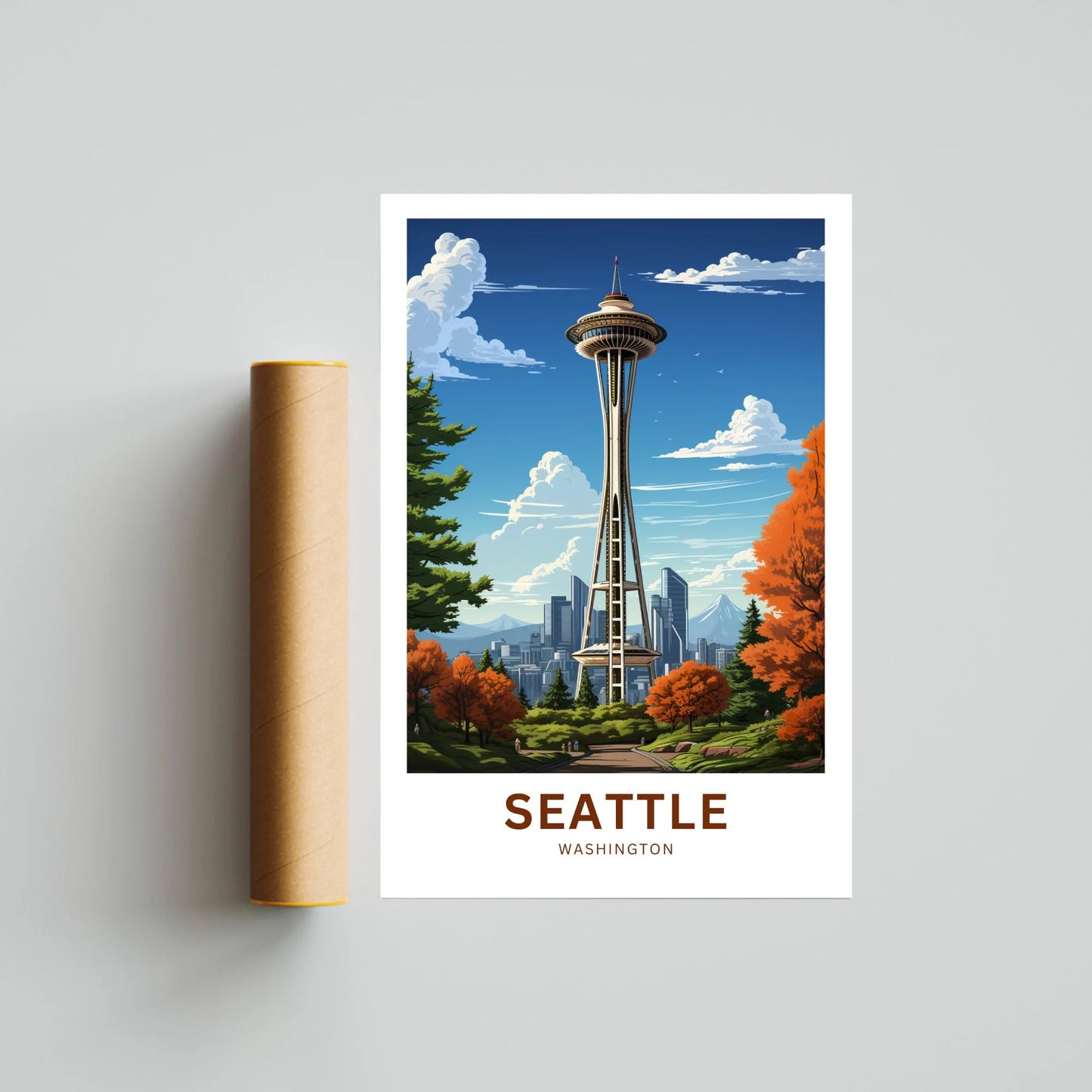 Seattle Travel Poster