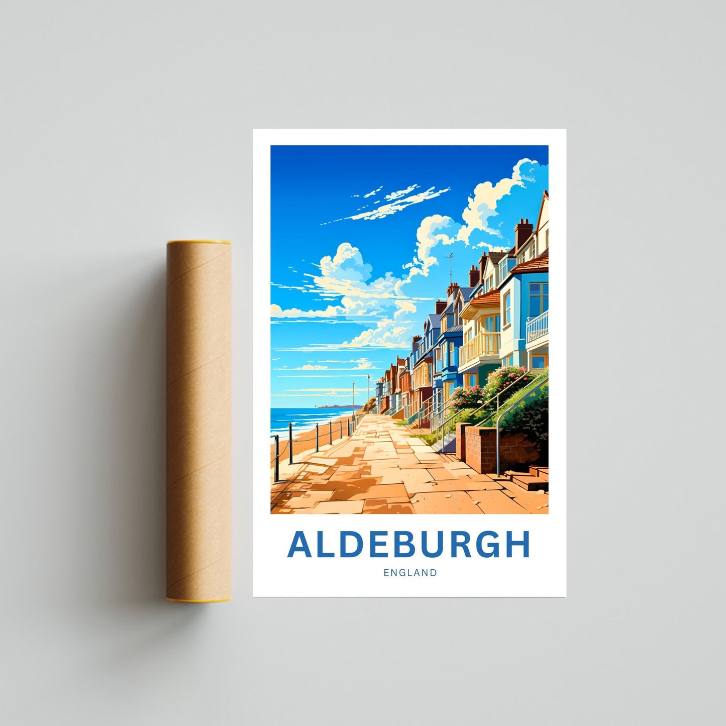 Aldeburgh Travel Poster - Coastal Charm