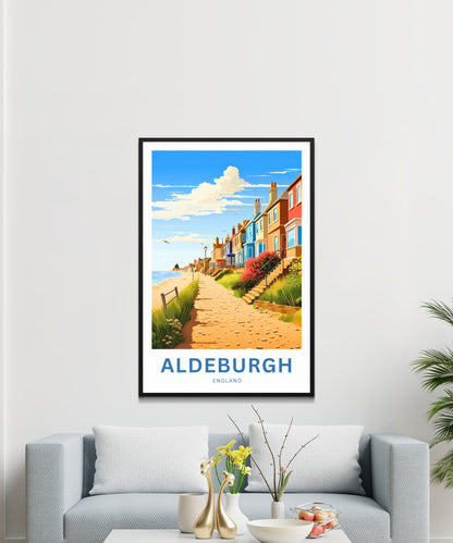 Aldeburgh Travel Poster - Scenic Shoreline