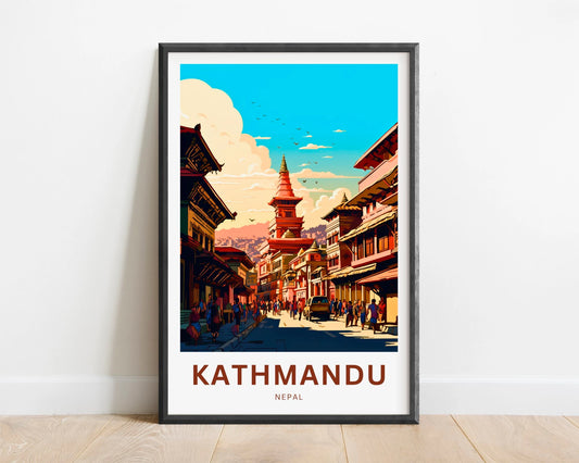 Kathmandu Travel Poster