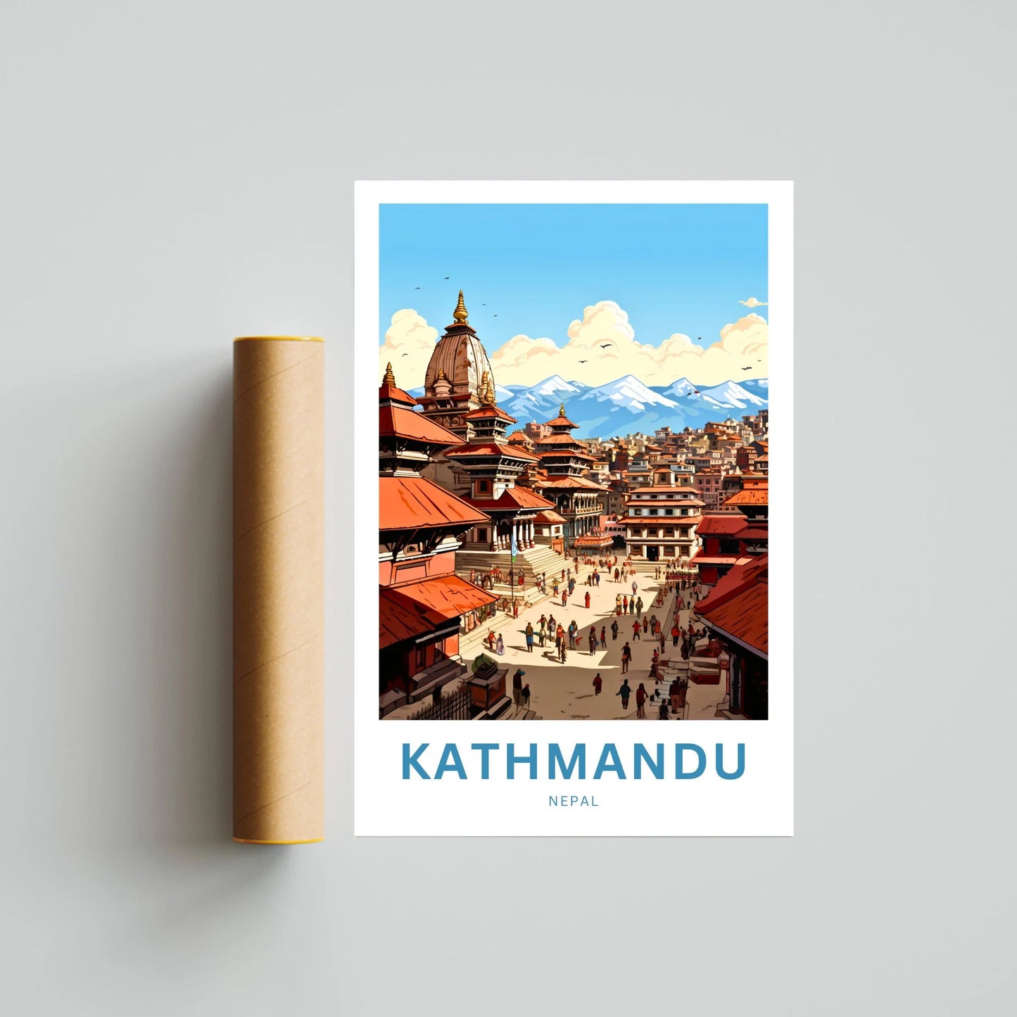 Kathmandu Travel Poster