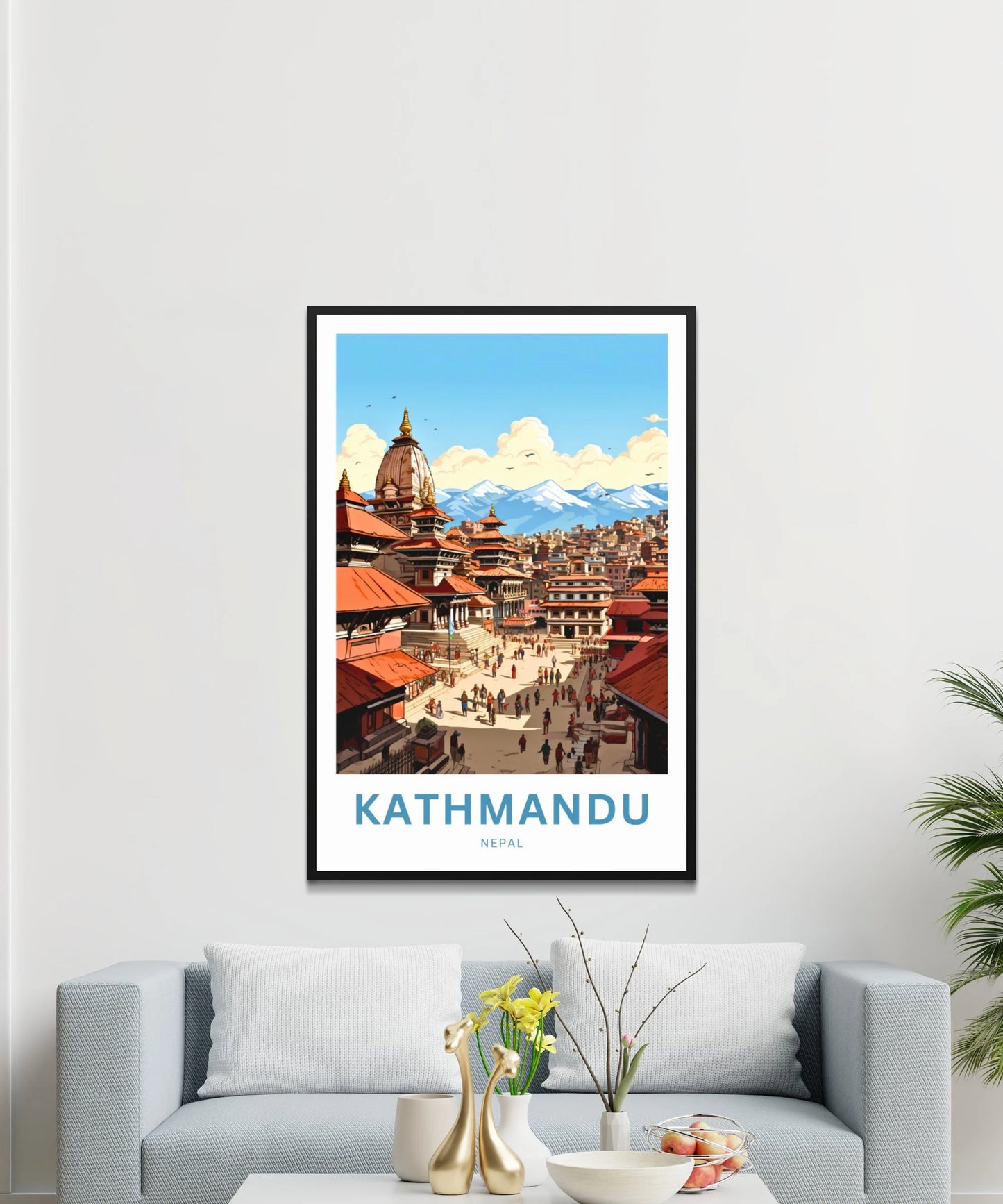 Kathmandu Travel Poster
