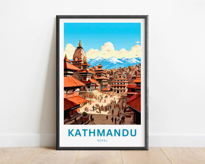 Kathmandu Travel Poster