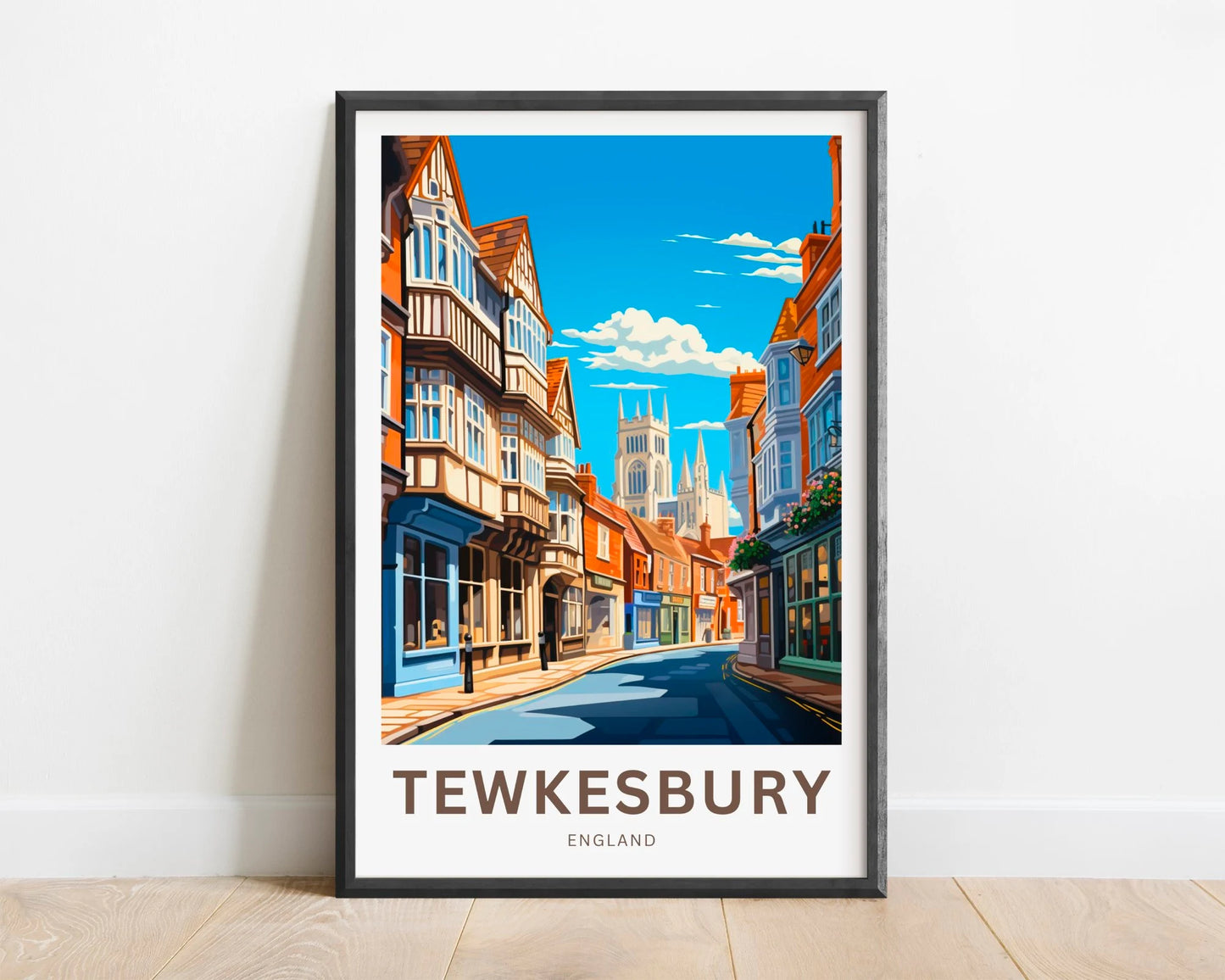 Tewkesbury Travel Poster