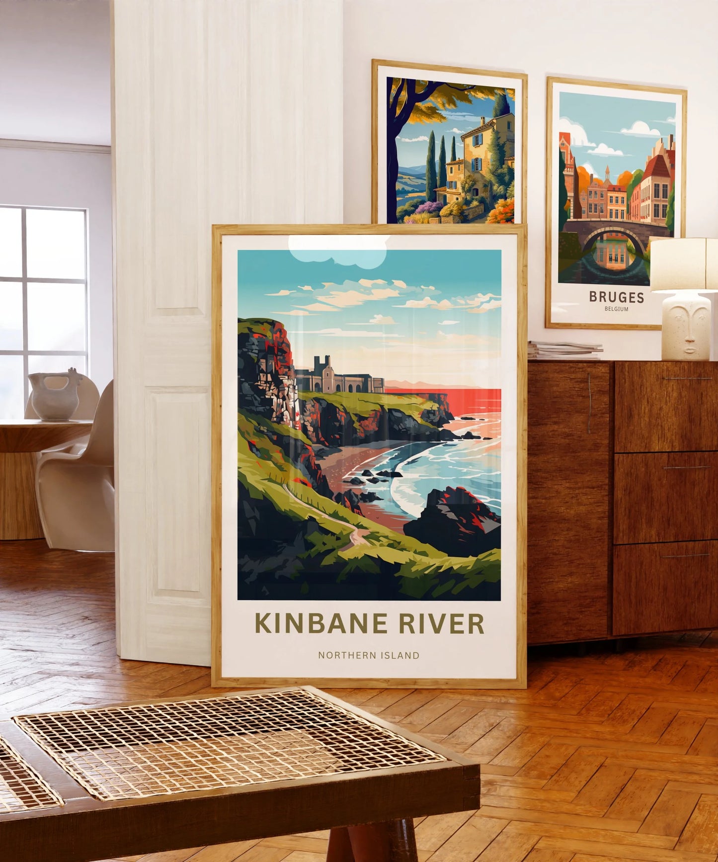 Kinbane River Travel Poster
