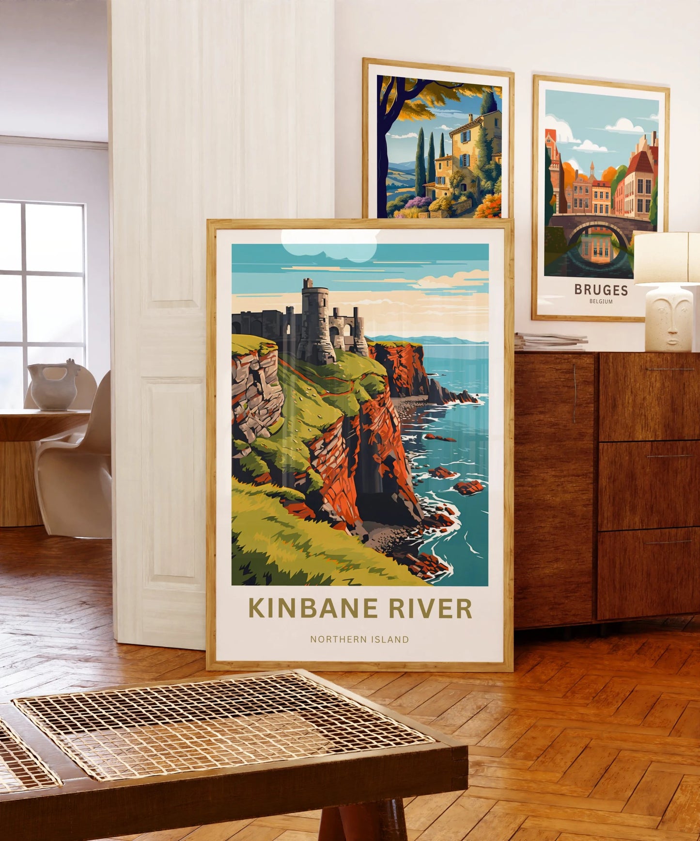 Kinbane River Travel Poster