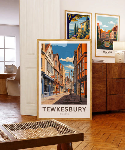 Tewkesbury Travel Poster