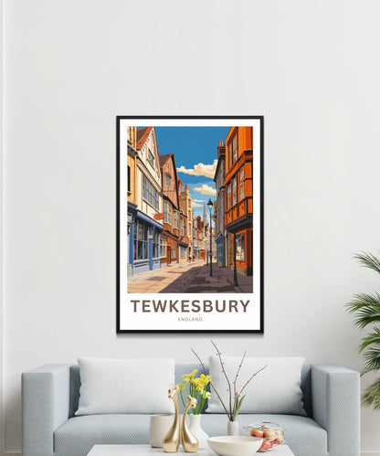 Tewkesbury Travel Poster