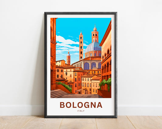 Bologna Travel Poster