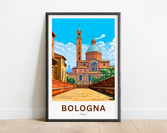 Bologna Travel Poster