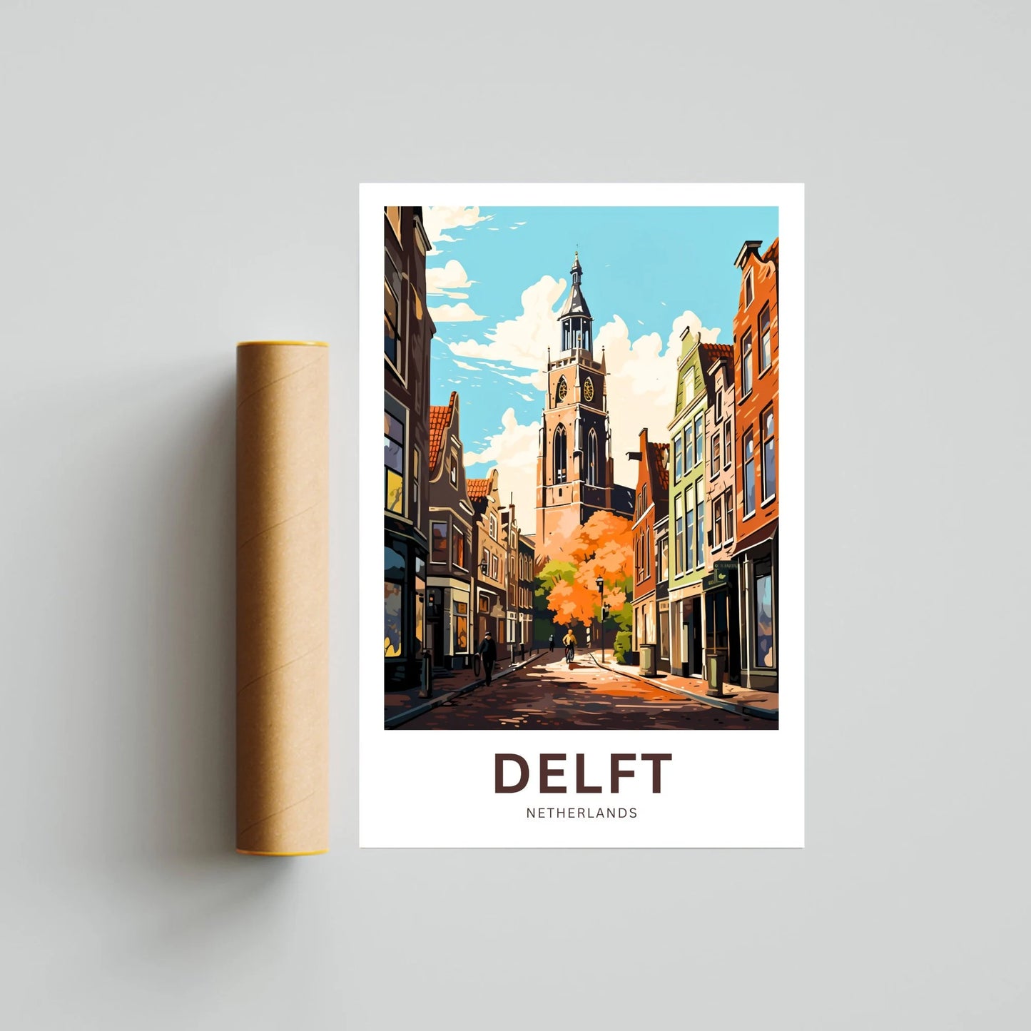 Delft Travel Poster